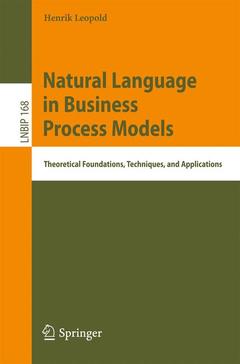 Couverture de l’ouvrage Natural Language in Business Process Models