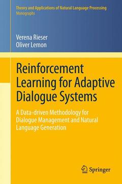 Couverture de l’ouvrage Reinforcement Learning for Adaptive Dialogue Systems