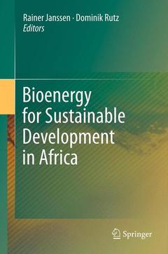 Couverture de l’ouvrage Bioenergy for Sustainable Development in Africa