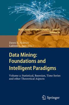 Couverture de l’ouvrage Data Mining: Foundations and Intelligent Paradigms