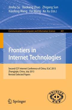Cover of the book Frontiers in Internet Technologies