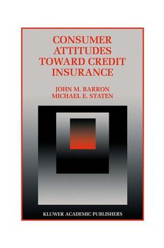 Couverture de l’ouvrage Consumer Attitudes Toward Credit Insurance