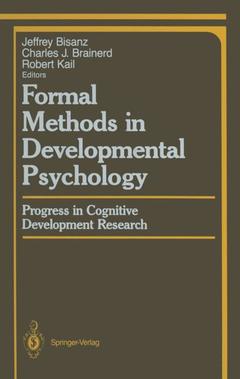 Couverture de l’ouvrage Formal Methods in Developmental Psychology
