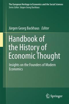Couverture de l’ouvrage Handbook of the History of Economic Thought