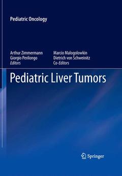 Couverture de l’ouvrage Pediatric Liver Tumors