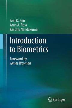 Couverture de l’ouvrage Introduction to Biometrics