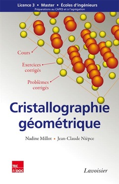 Couverture de l’ouvrage Cristallographie géométrique