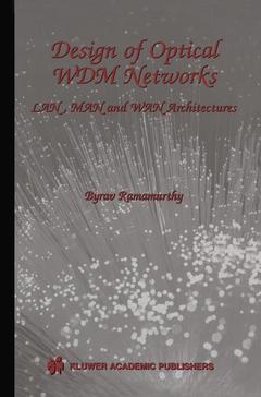 Couverture de l’ouvrage Design of Optical WDM Networks
