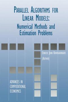 Couverture de l’ouvrage Parallel Algorithms for Linear Models