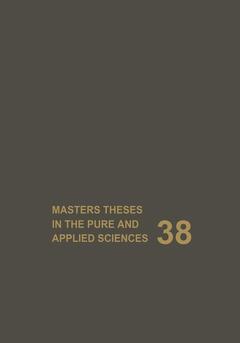 Cover of the book Masters Theses in the Pure and Applied Sciences