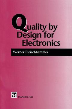 Couverture de l’ouvrage Quality by Design for Electronics