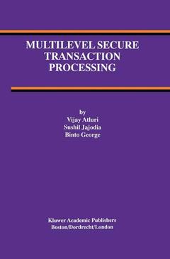 Couverture de l’ouvrage Multilevel Secure Transaction Processing