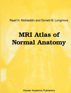 Couverture de l’ouvrage MRI Atlas of Normal Anatomy