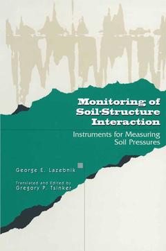 Couverture de l’ouvrage Monitoring of Soil-Structure Interaction
