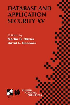 Cover of the book Database and Application Security XV