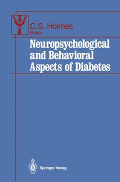 Couverture de l’ouvrage Neuropsychological and Behavioral Aspects of Diabetes