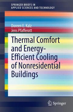 Cover of the book Thermal Comfort and Energy-Efficient Cooling of Nonresidential Buildings
