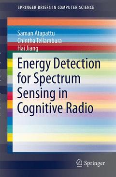Couverture de l’ouvrage Energy Detection for Spectrum Sensing in Cognitive Radio
