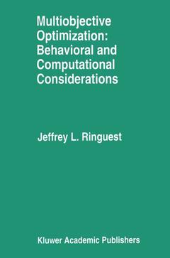 Cover of the book Multiobjective Optimization: Behavioral and Computational Considerations