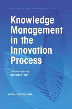 Couverture de l’ouvrage Knowledge Management in the Innovation Process