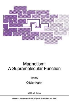 Couverture de l’ouvrage Magnetism: A Supramolecular Function