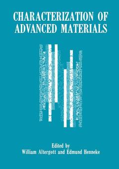 Couverture de l’ouvrage Characterization of Advanced Materials