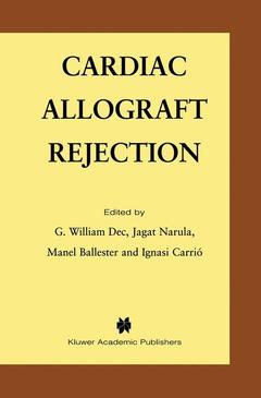Couverture de l’ouvrage Cardiac Allograft Rejection