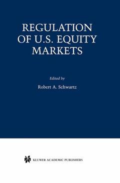 Couverture de l’ouvrage Regulation of U.S. Equity Markets