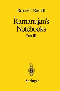 Couverture de l’ouvrage Ramanujan’s Notebooks