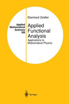 Couverture de l’ouvrage Applied Functional Analysis