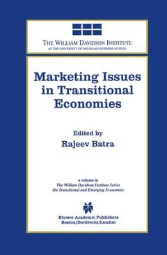 Couverture de l’ouvrage Marketing Issues in Transitional Economies