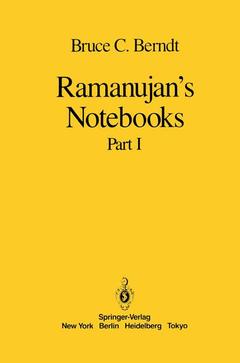 Cover of the book Ramanujan’s Notebooks