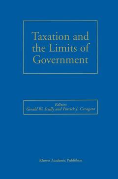Cover of the book Taxation and the Limits of Government