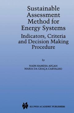 Cover of the book Sustainable Assessment Method for Energy Systems