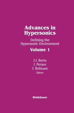 Couverture de l’ouvrage Advances in Hypersonics