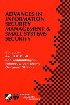 Couverture de l’ouvrage Advances in Information Security Management & Small Systems Security