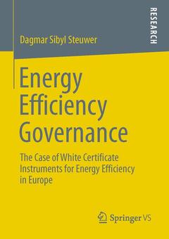 Couverture de l’ouvrage Energy Efficiency Governance