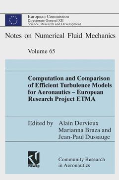 Couverture de l’ouvrage Computation and Comparison of Efficient Turbulence Models for Aeronautics — European Research Project ETMA