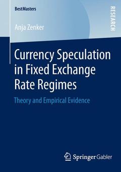 Couverture de l’ouvrage Currency Speculation in Fixed Exchange Rate Regimes