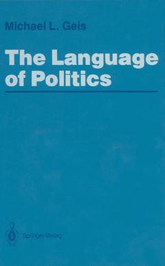 Couverture de l’ouvrage The Language of Politics