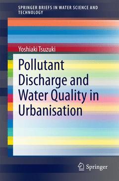 Couverture de l’ouvrage Pollutant Discharge and Water Quality in Urbanisation
