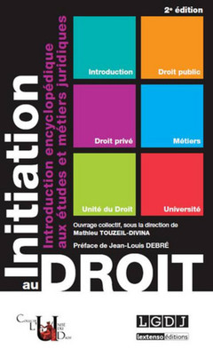 Cover of the book initiation au droit - 2ème édition