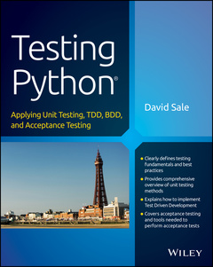 Couverture de l’ouvrage Testing Python