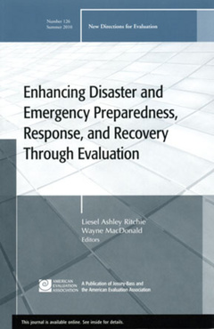 Couverture de l’ouvrage Enhancing Disaster and Emergency Preparedness, Response, and Recovery Through Evaluation