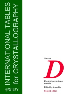 Cover of the book International Tables for Crystallography, Volume D