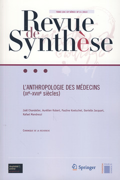 Couverture de l’ouvrage L'anthropologie des médecins (IXe-XVIIIe siècles) 