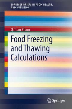 Couverture de l’ouvrage Food Freezing and Thawing Calculations