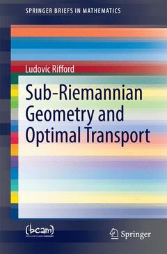 Cover of the book Sub-Riemannian Geometry and Optimal Transport