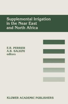 Couverture de l’ouvrage Supplemental Irrigation in the Near East and North Africa