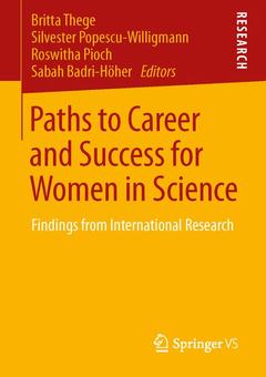 Couverture de l’ouvrage Paths to Career and Success for Women in Science